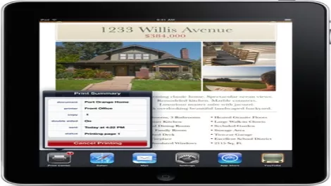 Airprint on ipad