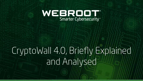 CryptoWall 4.0 - briefly explained and analysed