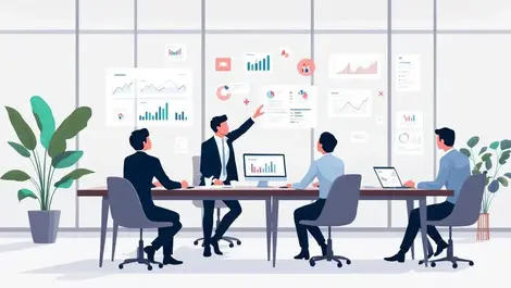 Business professionals collaborating digital workforce technology hr solutions australian office